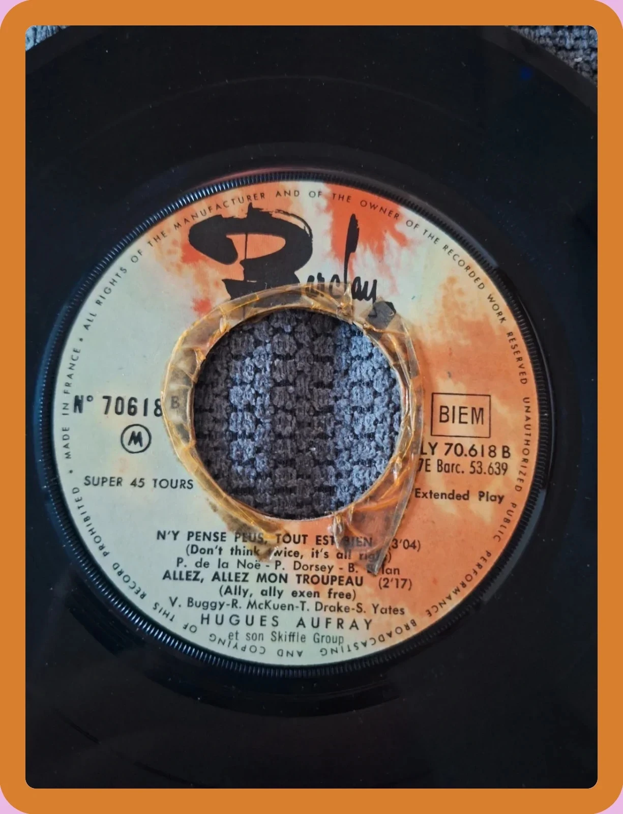Oude vinylplaat Hugues Aufray Ny Pense Plus – photo 4